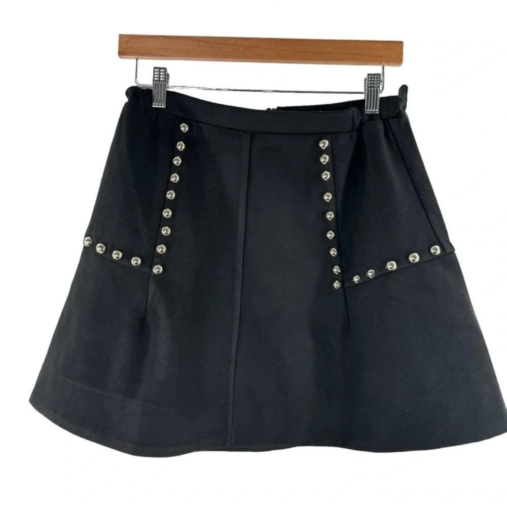 Tuckernuck Black Mini Skirt with Silver Details - Picture 9 of 10